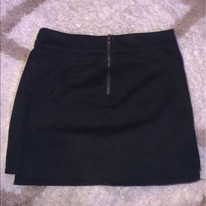Forever 21 Black Zip Skirt